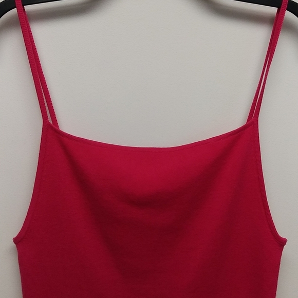 NWT Anthropologie Hot Pink Knit Tank Top - Picture 2 of 14